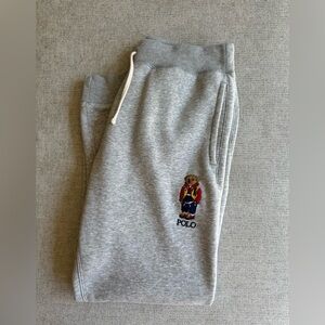 Polo Ralph Lauren Fleece Jogger Pants With Bear Embroidery Men’s Medium